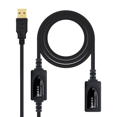 Nanocable CABLE USB 2.0 PROLONGADOR CON AMPLIFICADOR, TIPO AM-AH, 10 M