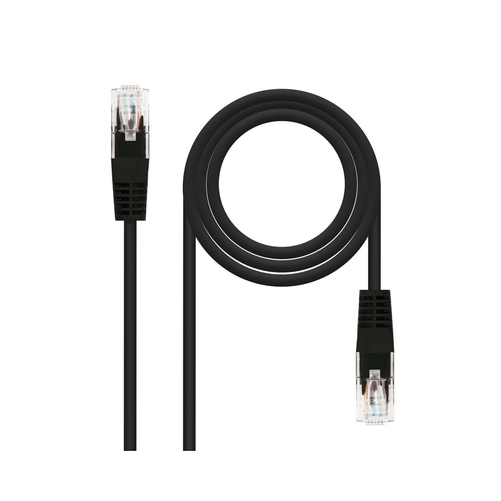 Nanocable 10.20.0401-BK cable de red Negro 1 m Cat6e UUTP (UTP)