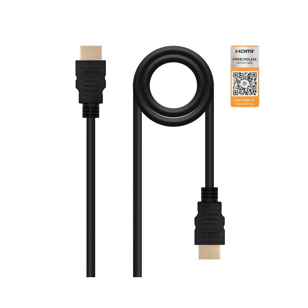 Nanocable HDMI V2.0, 1.5m cable HDMI 1,5 m HDMI tipo A (Estándar) Negro
