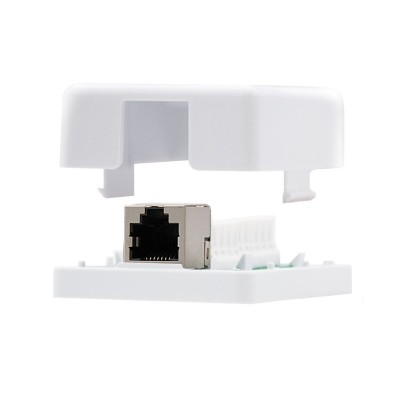 Nanocable ROSETA DE SUPERFICIE PARA RJ45 CAT.6 FTP 1 TOMA, BLANCO
