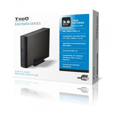 TooQ CAJA HDD 3,5" IDESATA A USB 2.0 NEGRA