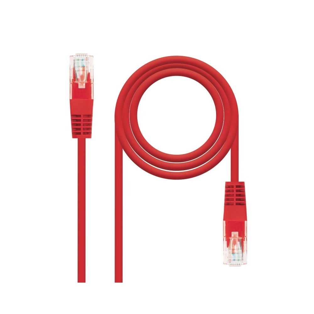 Nanocable 10.20.0101-R cable de red Rojo 1 m Cat5e UUTP (UTP)