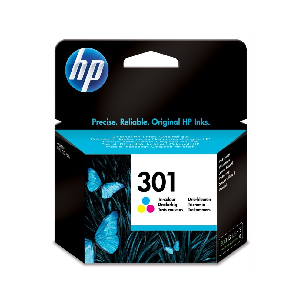 HP Cartucho de tinta original 301 Tri-color