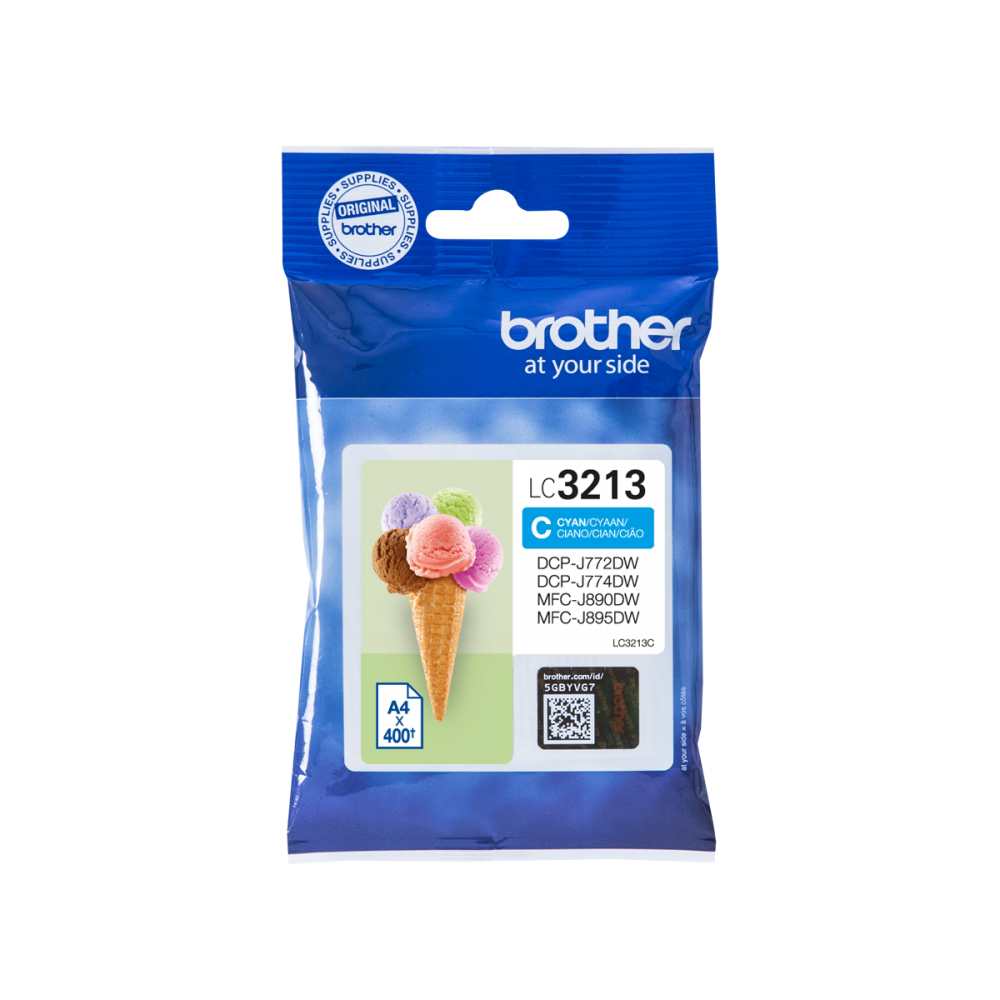 Brother LC-3213C cartucho de tinta Original Alto rendimiento (XL) Cian
