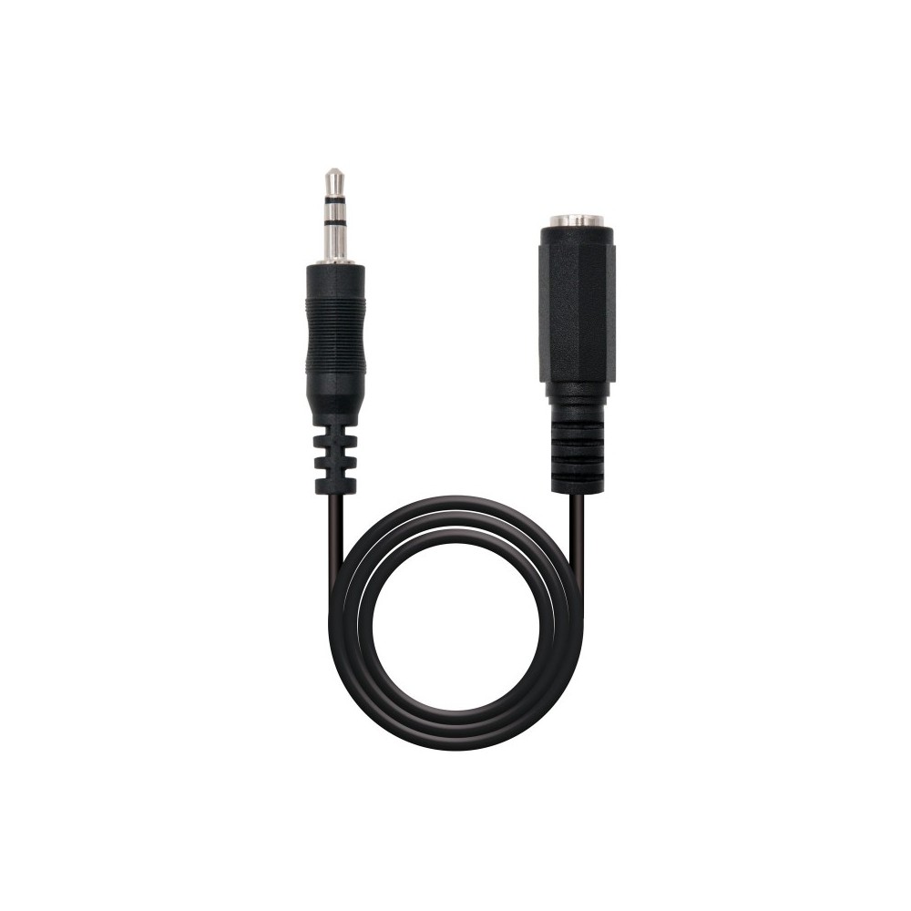 Nanocable 10.24.0205 cable de audio 5 m 3,5mm Negro