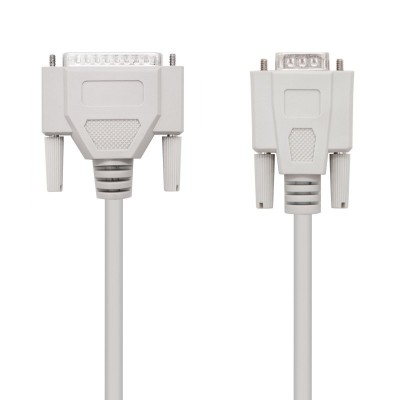 Nanocable CABLE SERIE NULL MODEM DB9H-DB25M 1.8 M