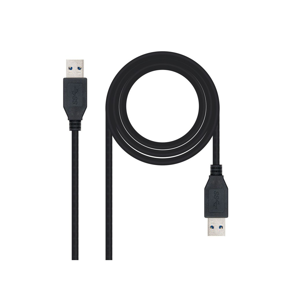 Nanocable 10.01.1001-BK cable USB 1 m USB 3.2 Gen 1 (3.1 Gen 1) USB A Negro