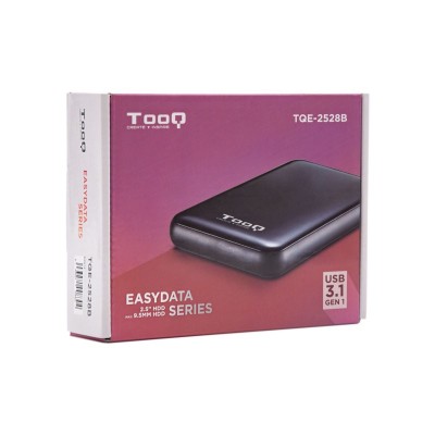 TooQ Caja externa para discos duros 2.5" SATA IIIIII a USB 3.1 Gen1 con UASP