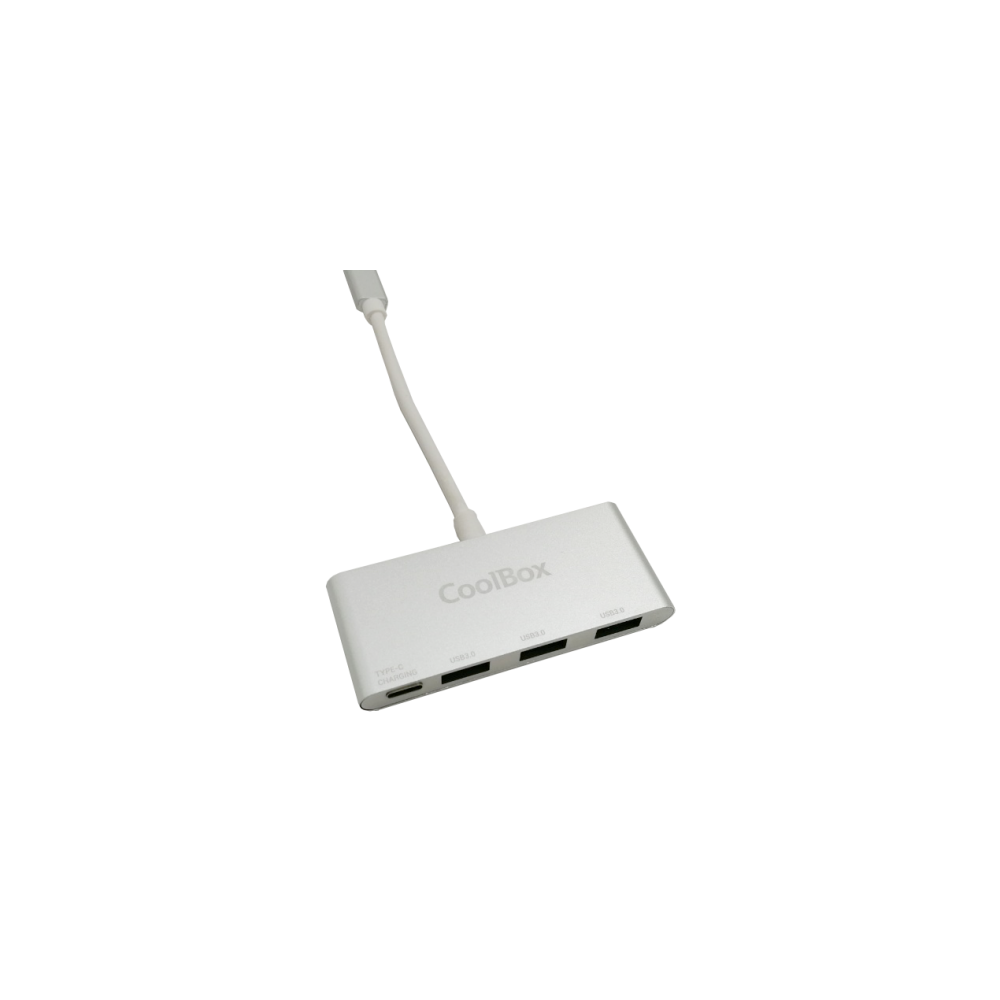 CoolBox COO-HUC3U3PD hub de interfaz USB 3.2 Gen 1 (3.1 Gen 1) Type-C 5000 Mbits Aluminio