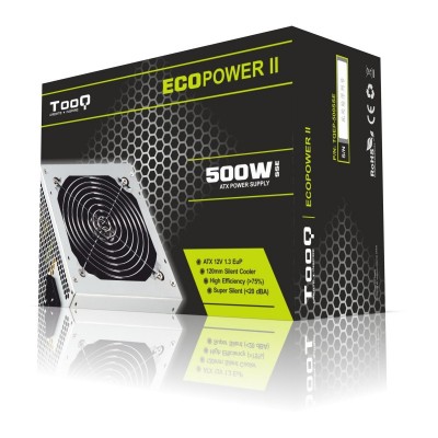 TooQ TQEP-500SSE unidad de fuente de alimentación 500 W 24-pin ATX ATX Plata