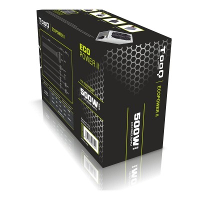 TooQ TQEP-500SSE unidad de fuente de alimentación 500 W 24-pin ATX ATX Plata