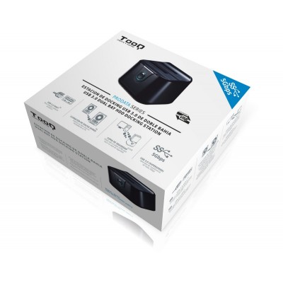 TooQ DOCK STATION SATA 2.53.5 A USB 3.0 CLONE OTB NEGRO