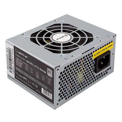 UNYKAch SFX 300W unidad de fuente de alimentación 20+4 pin ATX Plata
