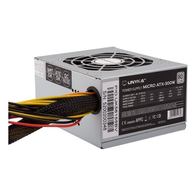 UNYKAch SFX 300W unidad de fuente de alimentación 20+4 pin ATX Plata