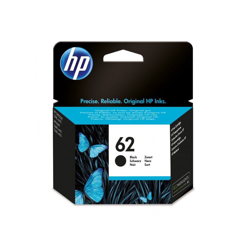 HP Cartucho de tinta original 62 negro