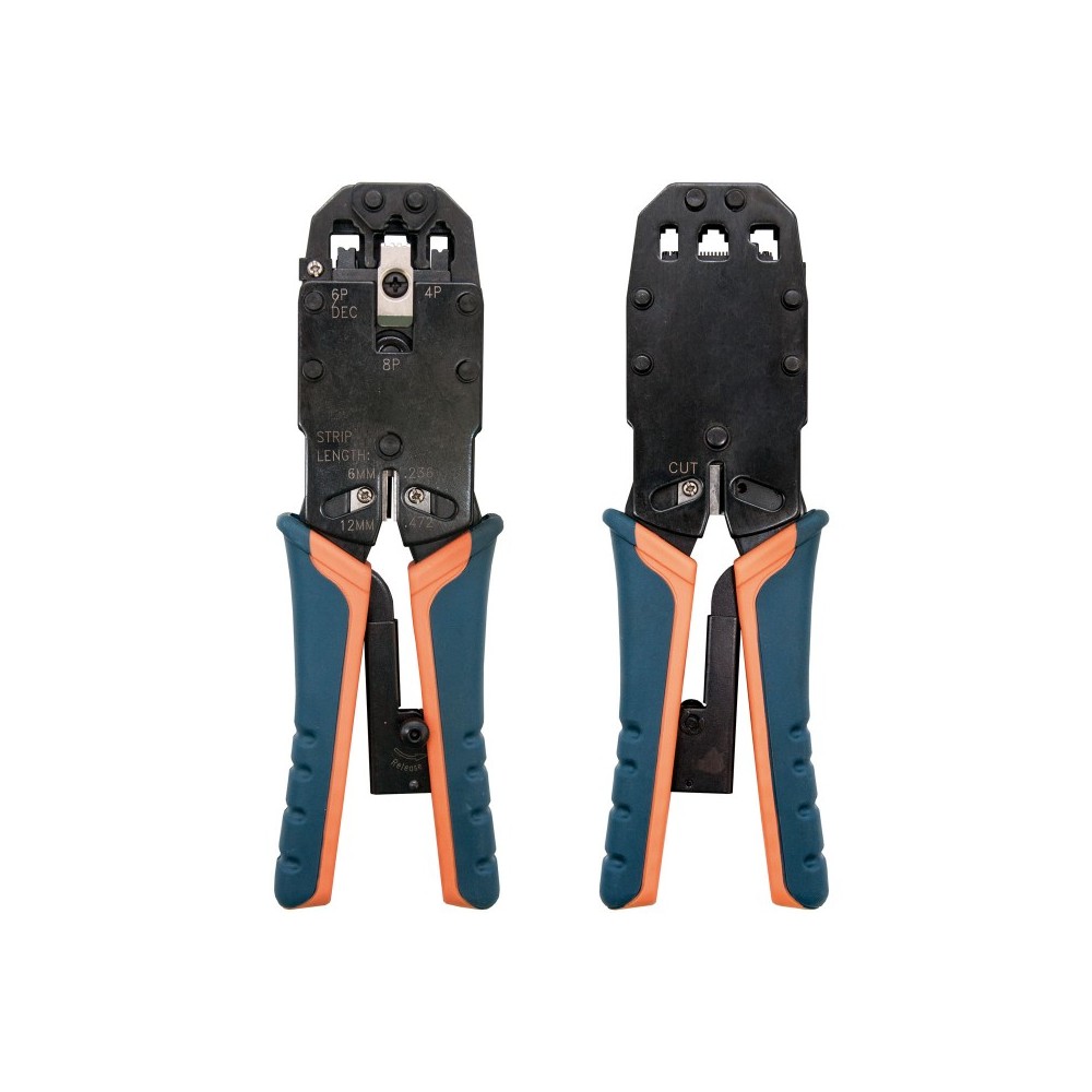 Nanocable 10.31.0102 crimpadora Herramienta para prensar Negro, Naranja