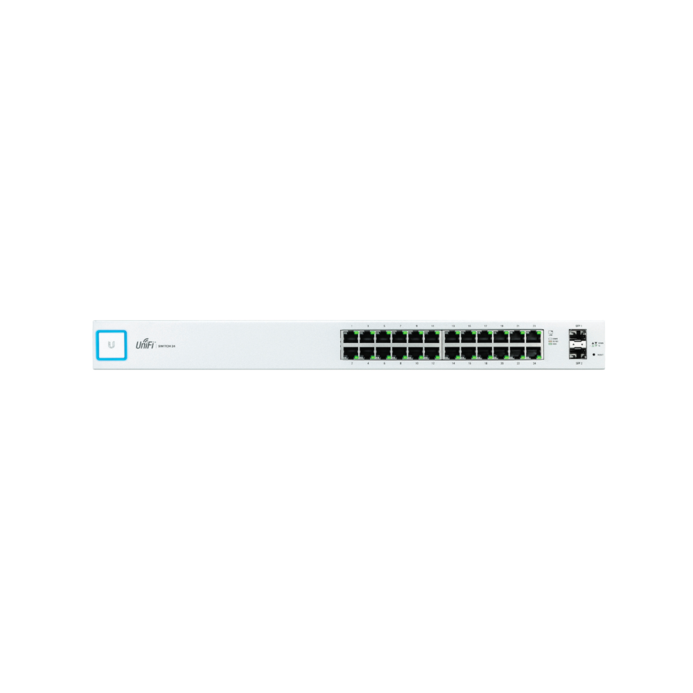 Ubiquiti UniFi US-24 Gestionado L2 Gigabit Ethernet (101001000) 1U Blanco