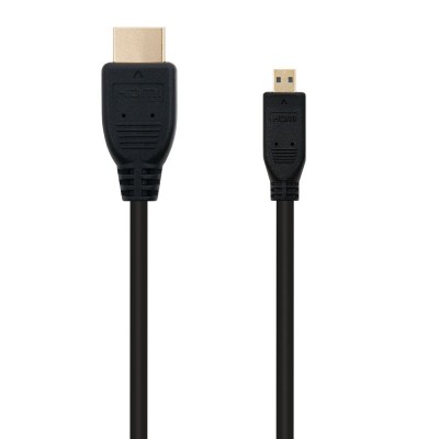 Nanocable HDMI, 0.8m cable HDMI 0,8 m HDMI tipo A (Estándar) HDMI tipo D (Micro) Negro