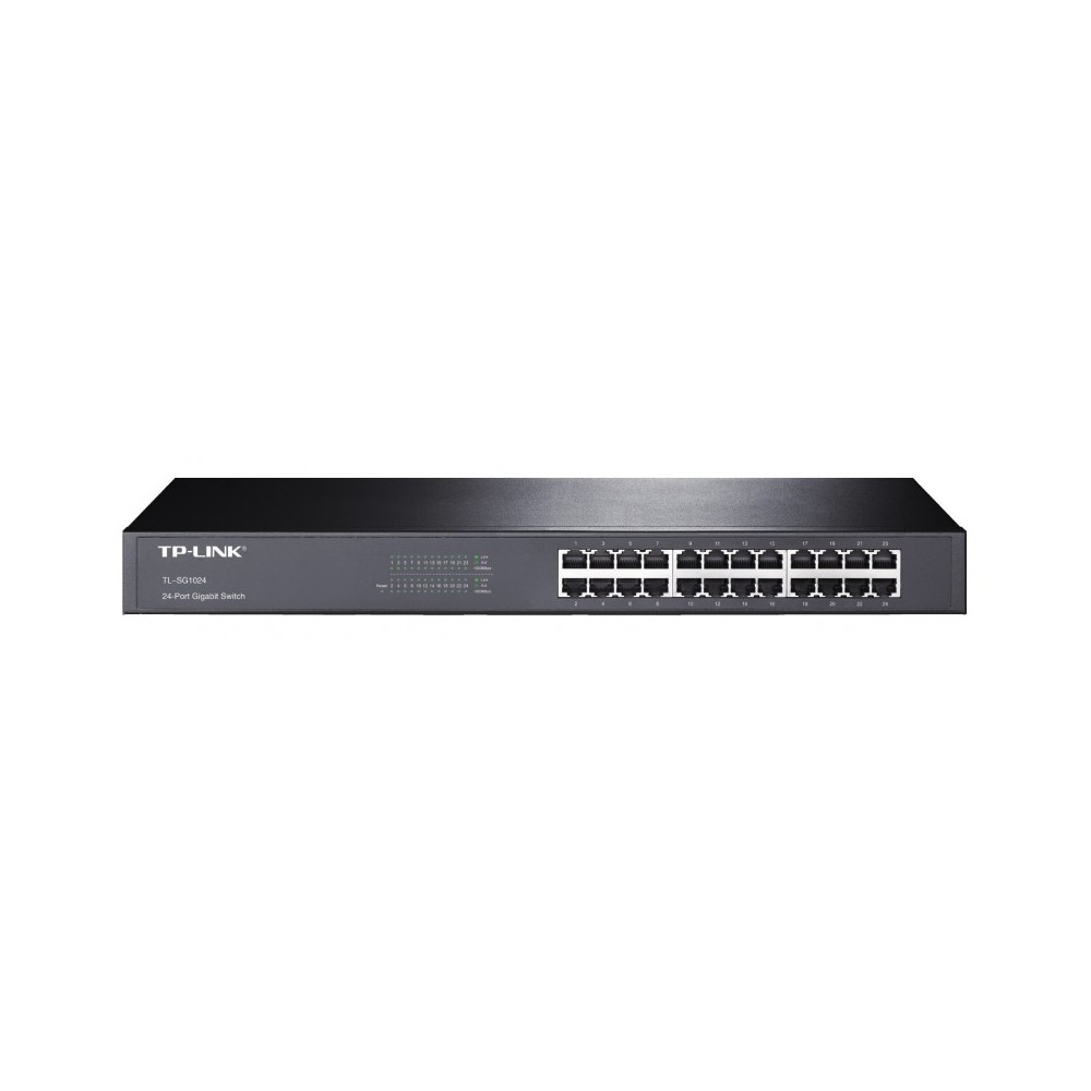 TP-Link TL-SG1024 No administrado Gigabit Ethernet (101001000) 1U Negro