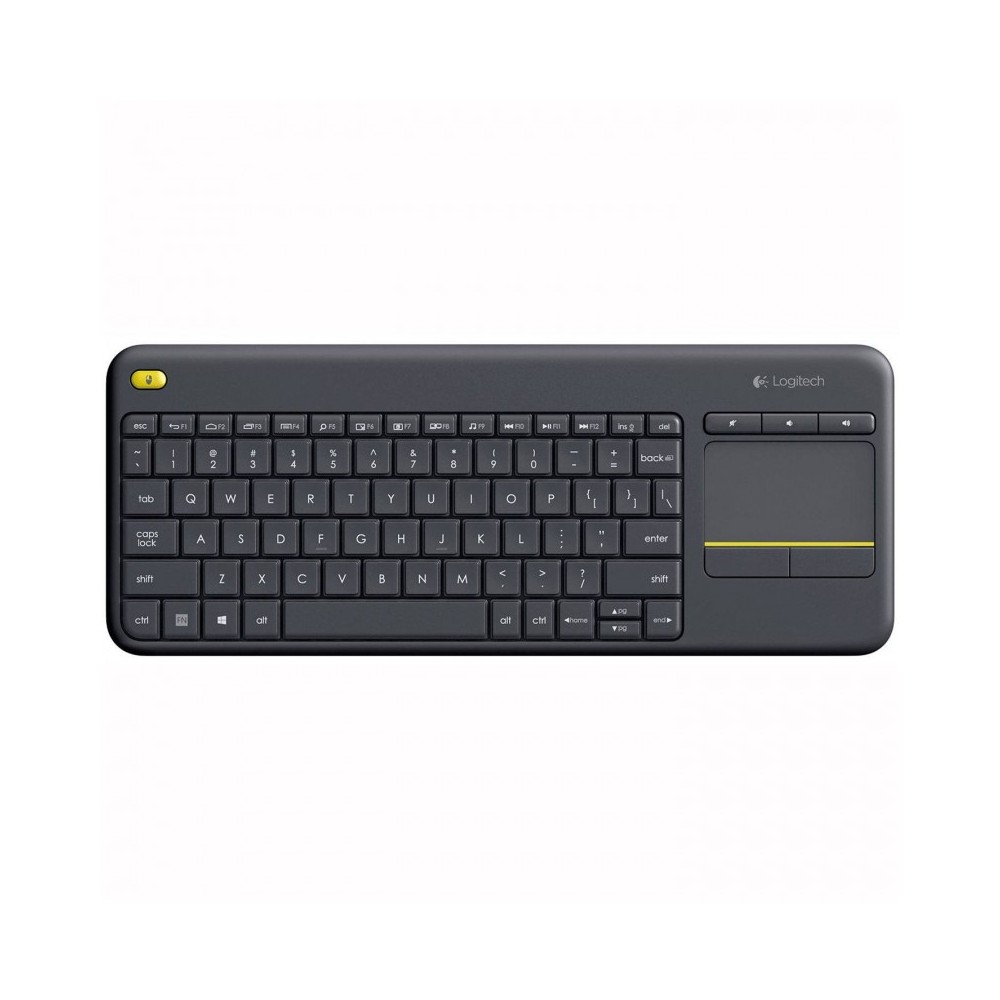 Logitech K400 Plus Tv teclado RF inalámbrico QWERTY Español Negro
