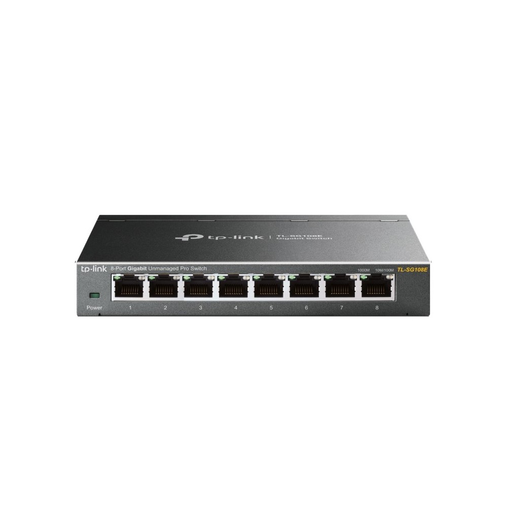 TP-Link TL-SG108E Gestionado L2 Gigabit Ethernet (101001000) Negro
