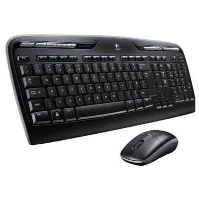 Logitech Wireless Combo MK330 teclado Ratón incluido USB QWERTY Español Negro, Gris