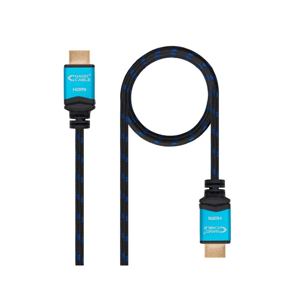 Nanocable Cable HDMI V2.0 4K@60GHz 18 Gbps AM-AM, negro, 1.0 m.