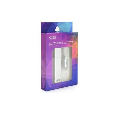 Nanocable Conversor USB-C a Ethernet Gigabit + 3xUSB 3.0, Plata, 15 cm