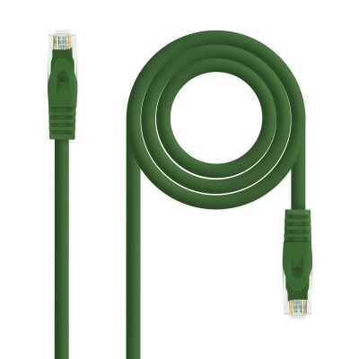 Nanocable Cable de red latiguillo RJ45 LSZH Cat.6A UTP AWG24, Verde, 3.0m