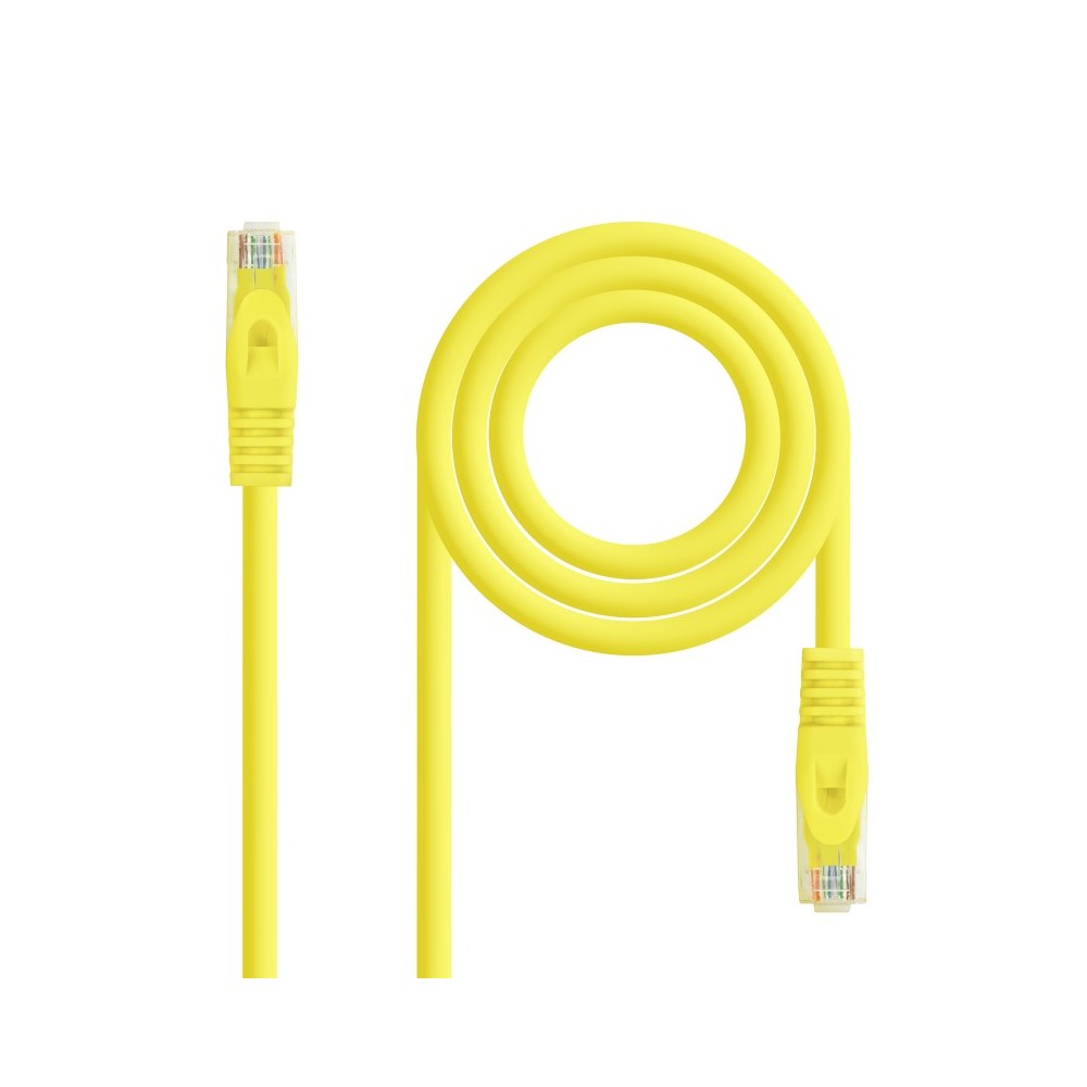 Nanocable Cable de red latiguillo RJ45 LSZH Cat.6A UTP AWG24, Amarillo, 2.0m