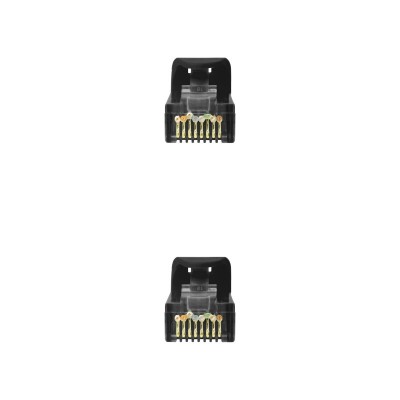 Nanocable Cable de red latiguillo RJ45 LSZH Cat.6A UTP AWG24, Negro, 3.0m