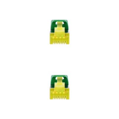 Nanocable Cable de red latiguillo RJ45 LSZH Cat.6A SFTP AWG26, Verde, 2.0 m