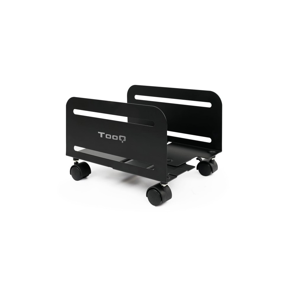 TooQ Soporte metálico para CPU de suelo con ruedas