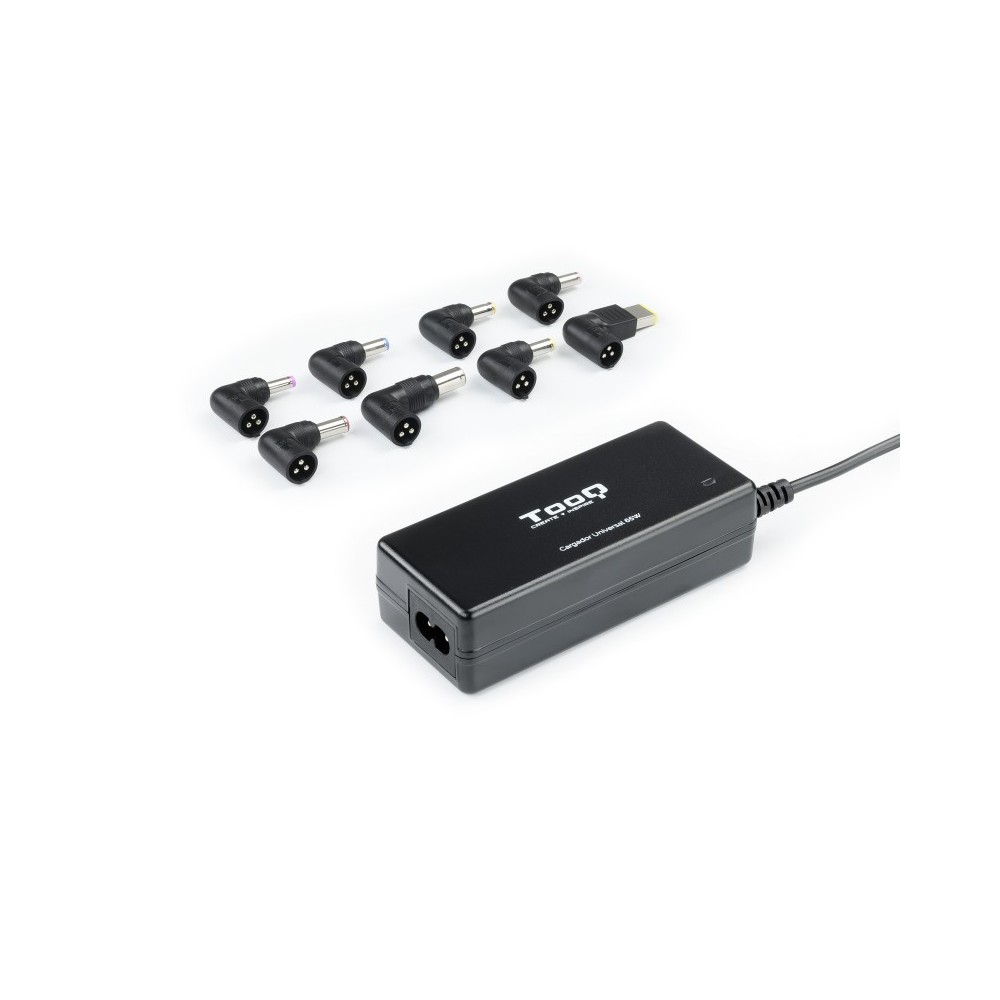 TooQ TQLC-65BS02AT adaptador e inversor de corriente Interior 65 W Negro