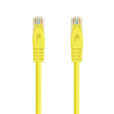 Nanocable Cable de red latiguillo RJ45 LSZH Cat.6A UTP AWG24, Amarillo, 1.0m