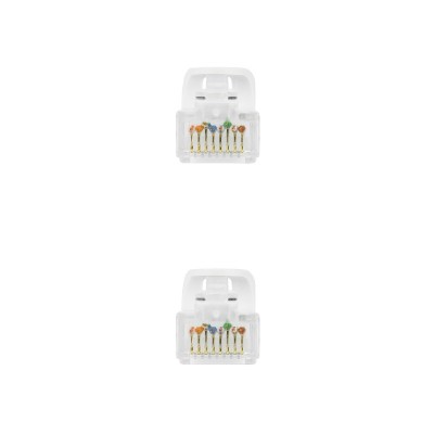 Nanocable Cable de red latiguillo RJ45 LSZH Cat.6A UTP AWG24, Blanco, 3.0m
