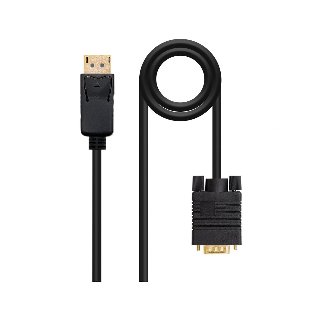 Nanocable Cable conversor DISPLAYPORT a VGA, DPM - VGAM, Negro, 5.0 M